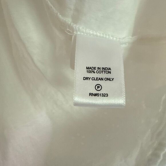 1. State white cotton eyelet puff sleeve blouse small - Picture 6 of 11